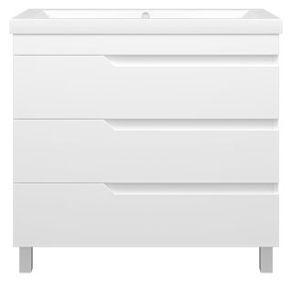 Напольная тумба под раковину Misty Софт 90см белый